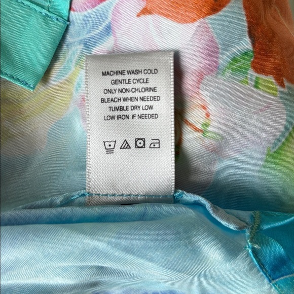 John Mark Blue Floral Button Down Shirt - Picture 5 of 8